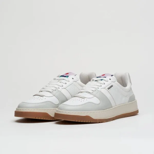 Baskets véganes en Appleskin Blanc - Kiboko
