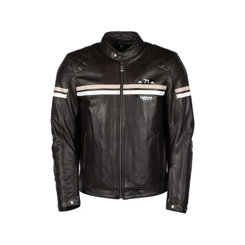 Blouson Cuir Helstons Chevy Marron
