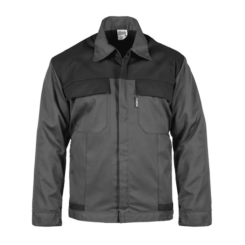 Blouson de travail Gris / Noir Taille L Polyester / Coton 4 poches VITO