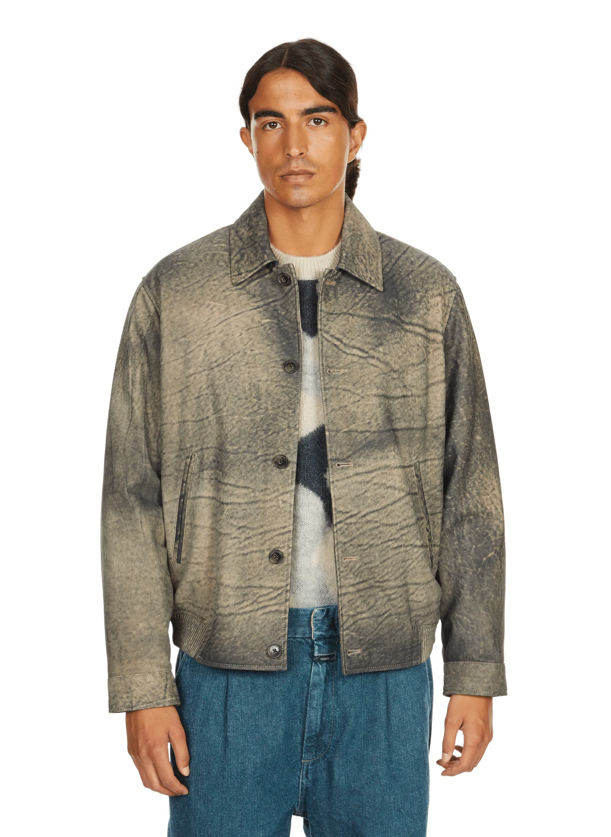 BLOUSON EFFET IMPRIMé - CLOSED pour HOMME | Printemps