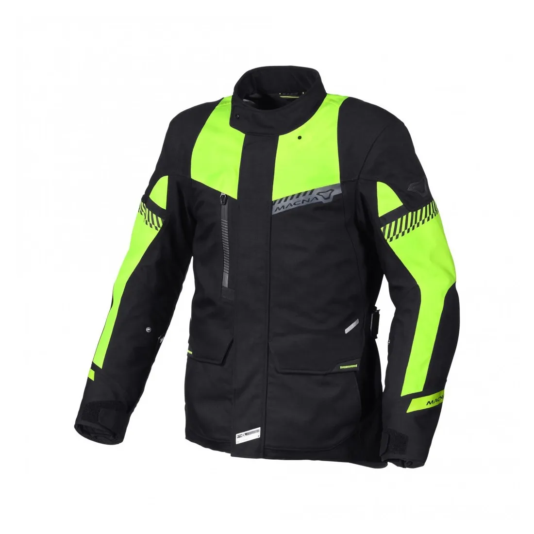 Blouson moto Macna Aspire noir jaune