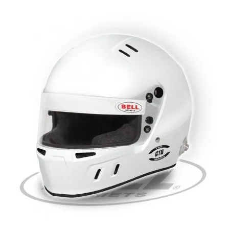 Casque Bell GT6 blanc ( Hans ) FIA 8859/SA2020