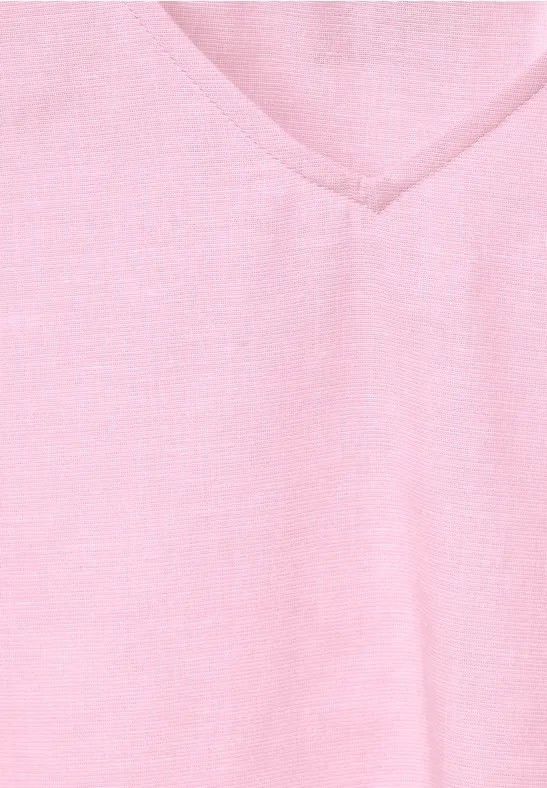 CECIL Chemisier chambray à col en V 