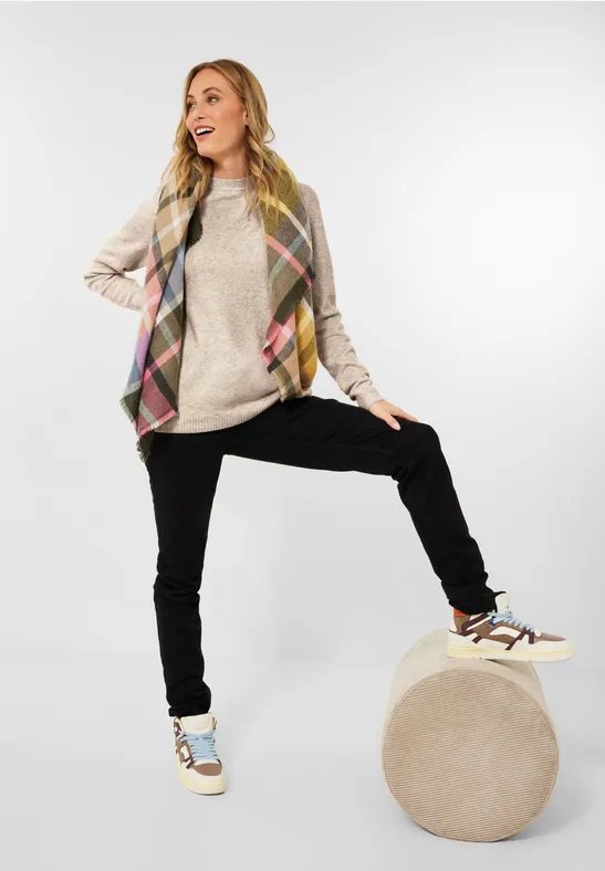 CECIL Pull-over en tricot de couleur unie 