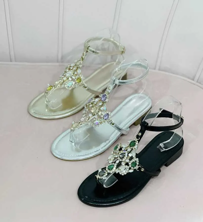 CHAUSSURES FEMME SANDALES TRINA JEWELS NOIR