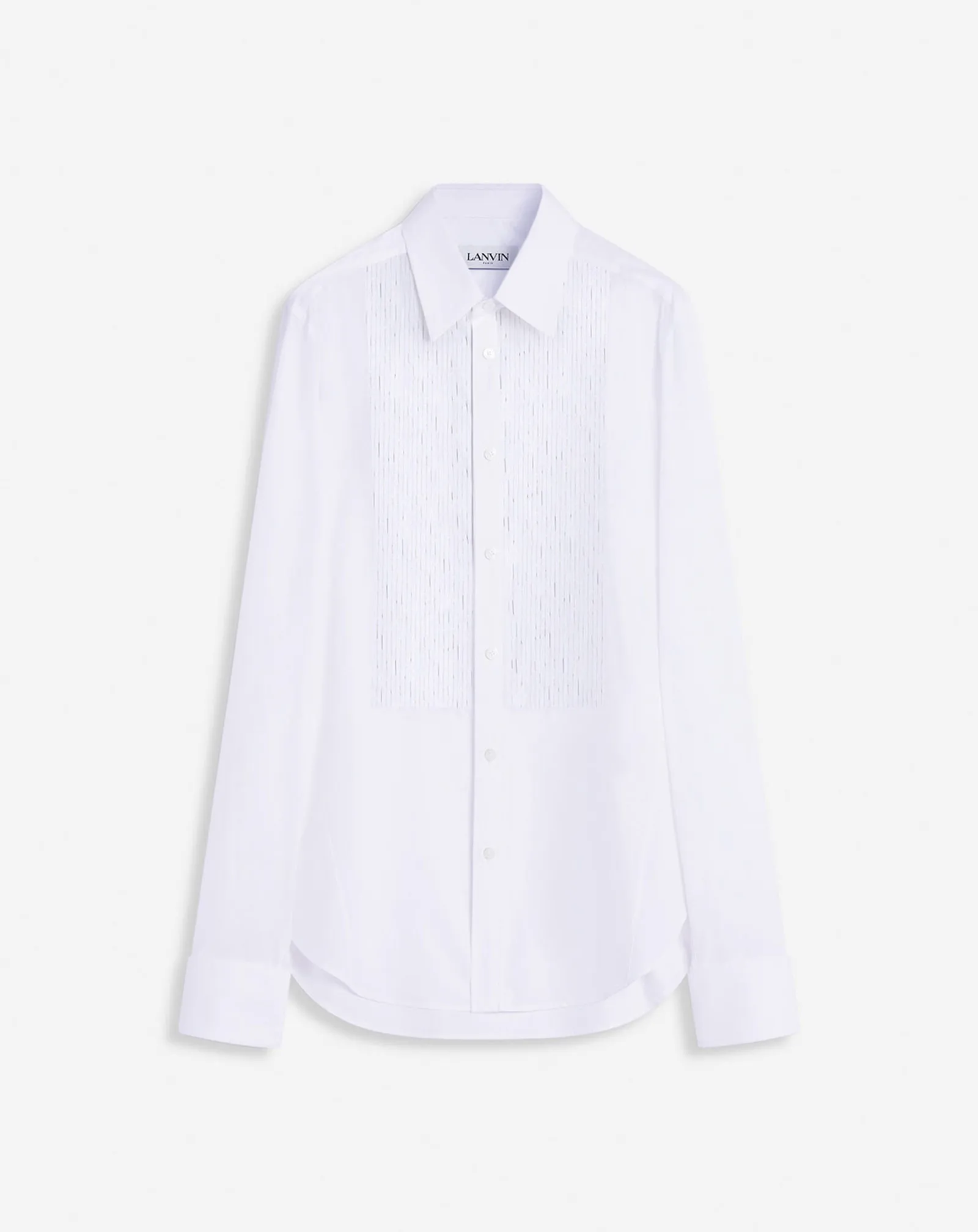 CHEMISE AJUSTÉE À PLASTRON BRODÉ