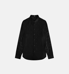 CHEMISE   MANCHE LONGUE OVERSIZE EN DENTELLE