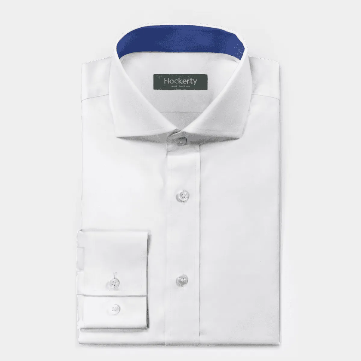 Chemise Premium blanche avec col contrasté