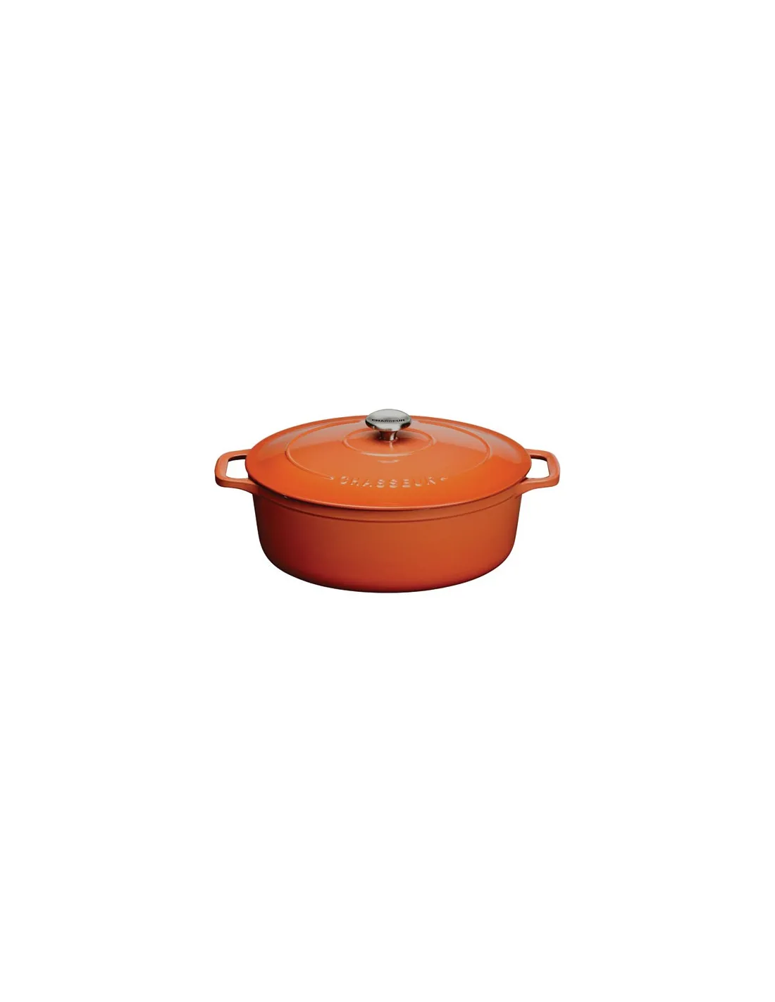 cocotte en fonte ovale 29 cm chestnut - sublime - chasseur