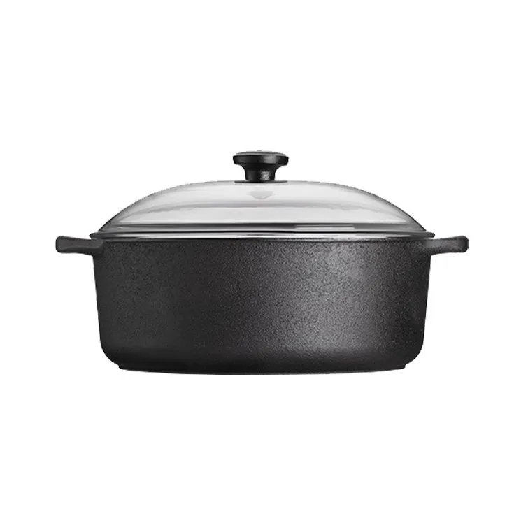  Cocotte ronde 4l couvercle verre