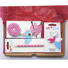Coffret cadeau coeur rose