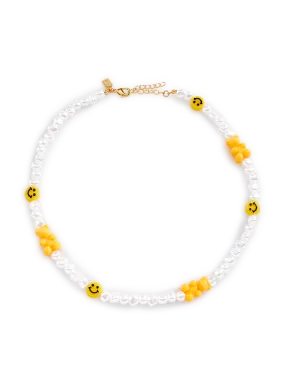 CRYSTAL HAZE  Collier chocker Candy - Jaune