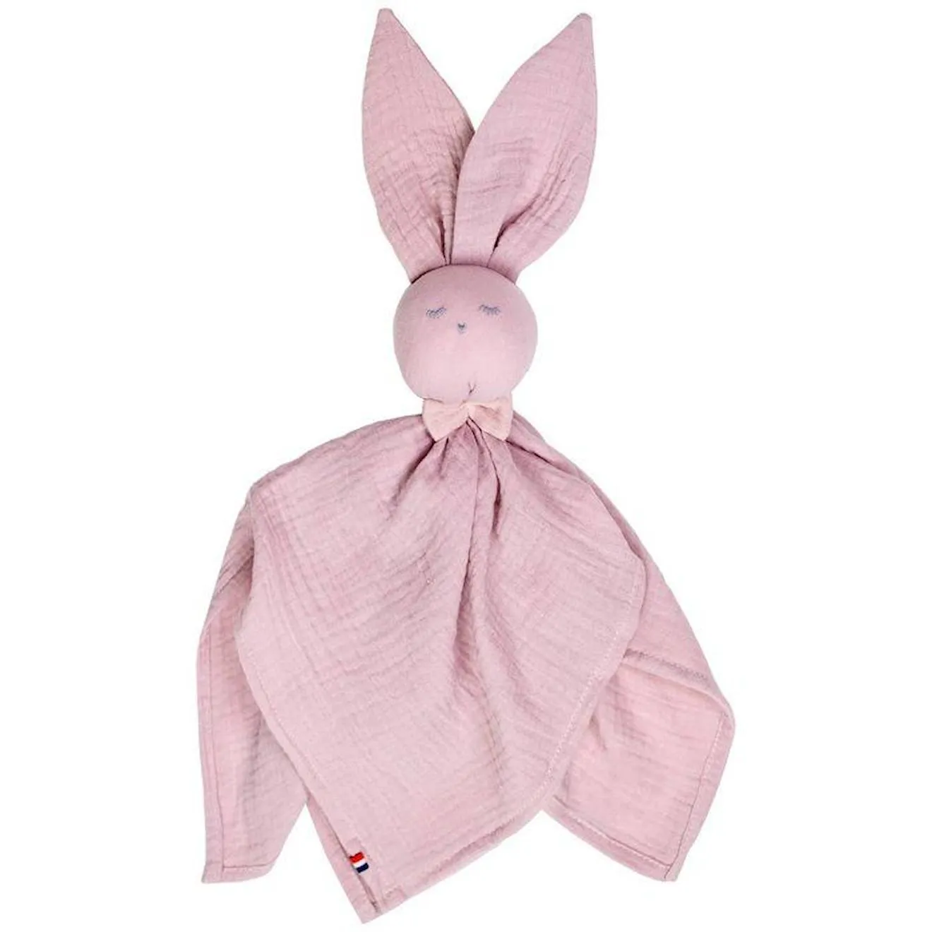 Doudou plat Lapin personnalisable Jeanne - Rose - Sevira Kids - Bébé - 50x50 cm rose - Sevira Kids