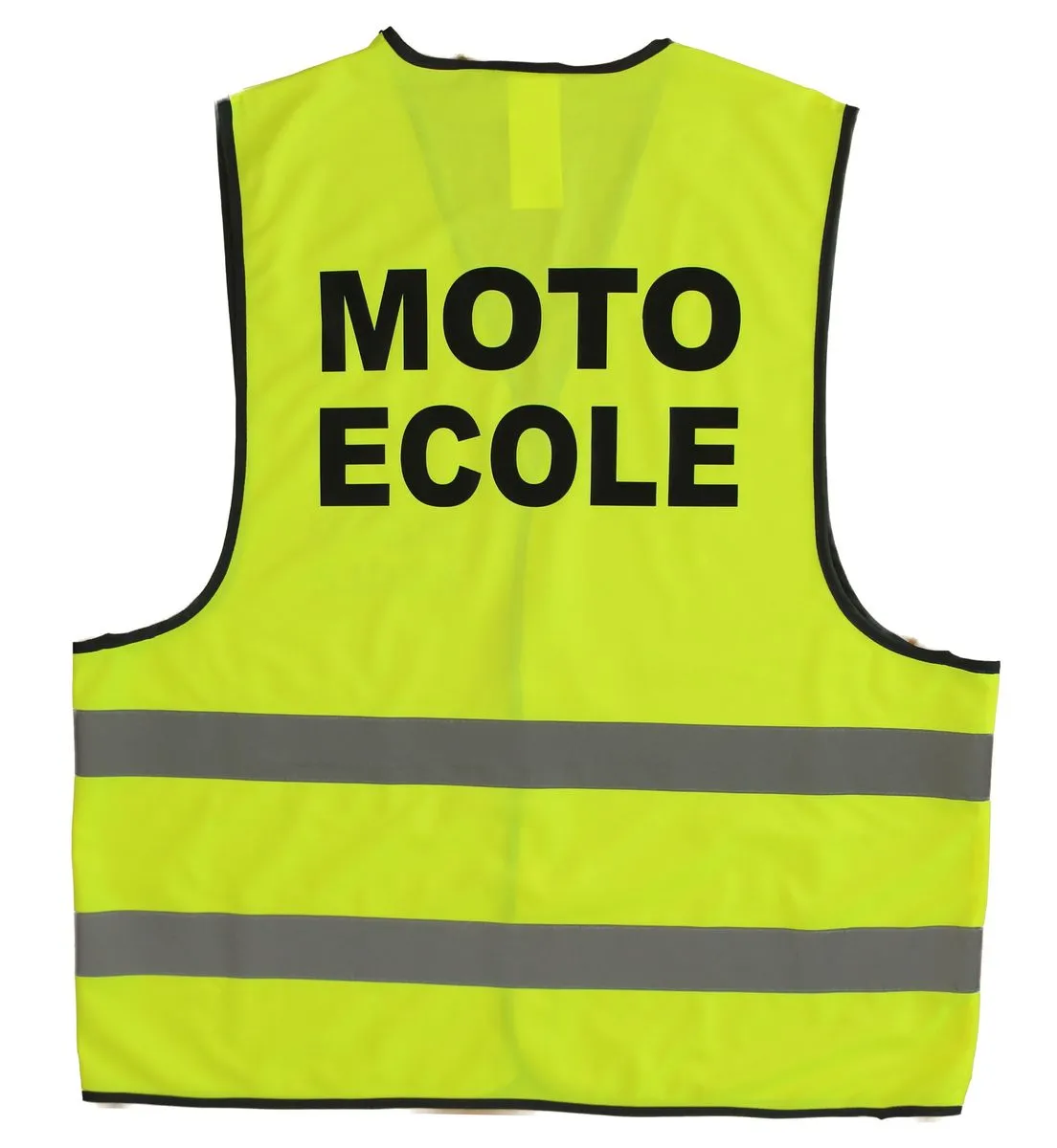 Gilet de sécurité MOTO ECOLE- jaune fluo - imprimé recto verso 