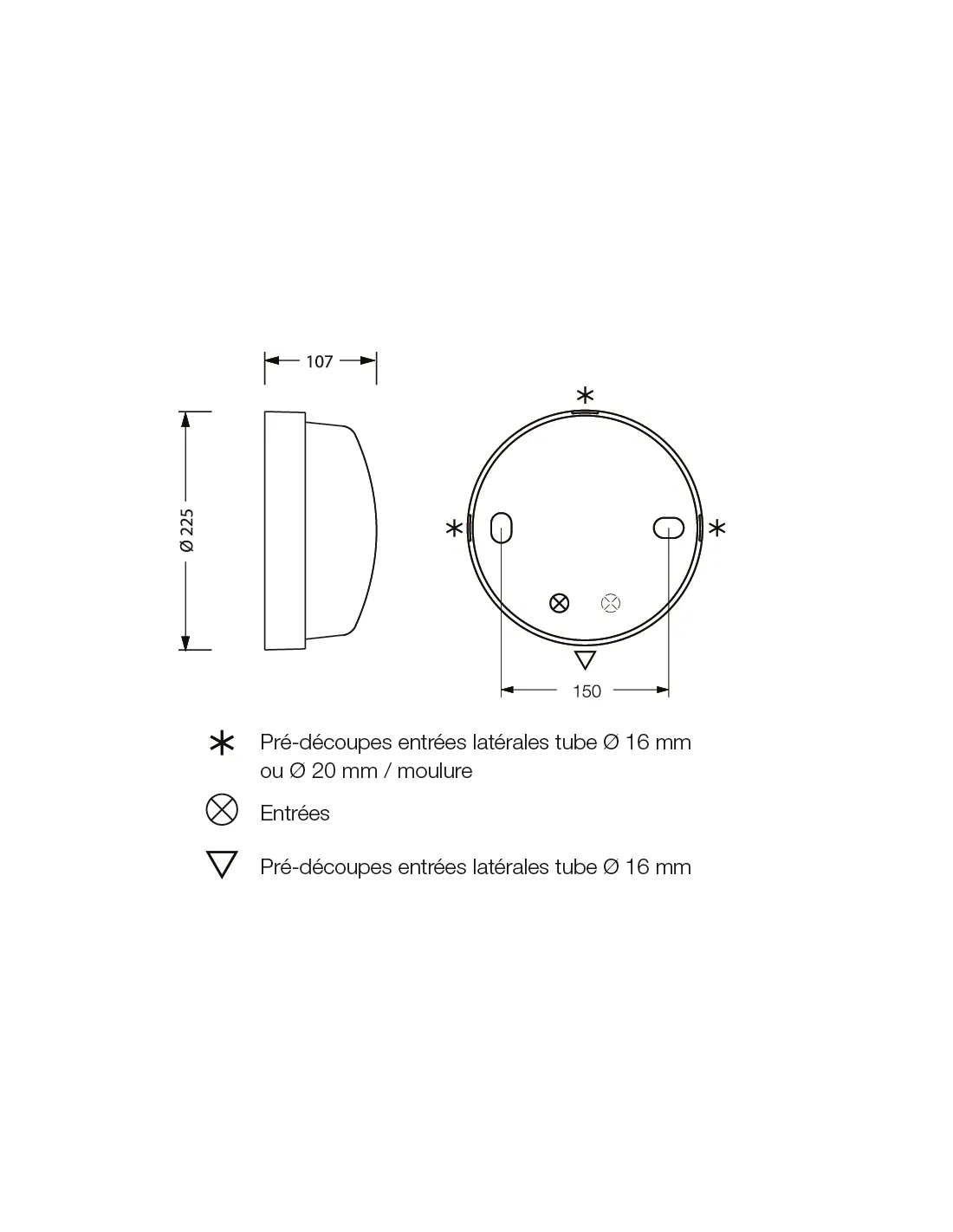 H62 E27 LED 500lm 3000K blanc L'EBENOID 077761