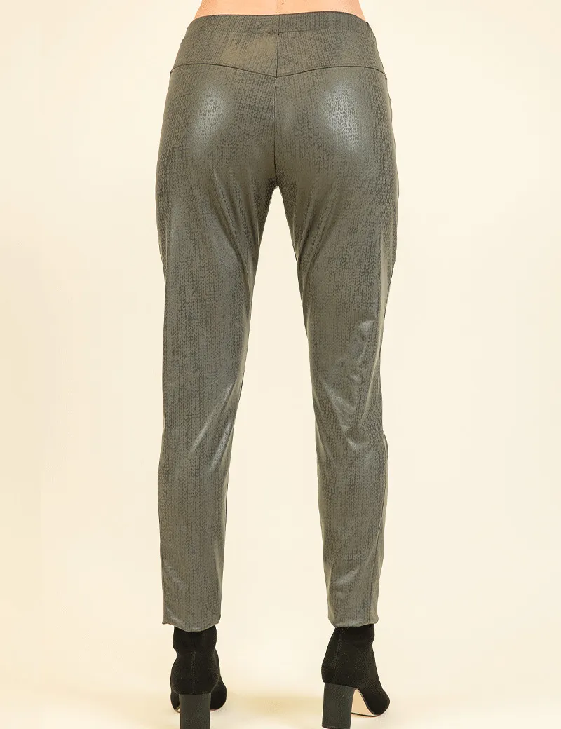 HBT - Basics Insolites | Cruz Print Pantalon Femme Kaki Wool
