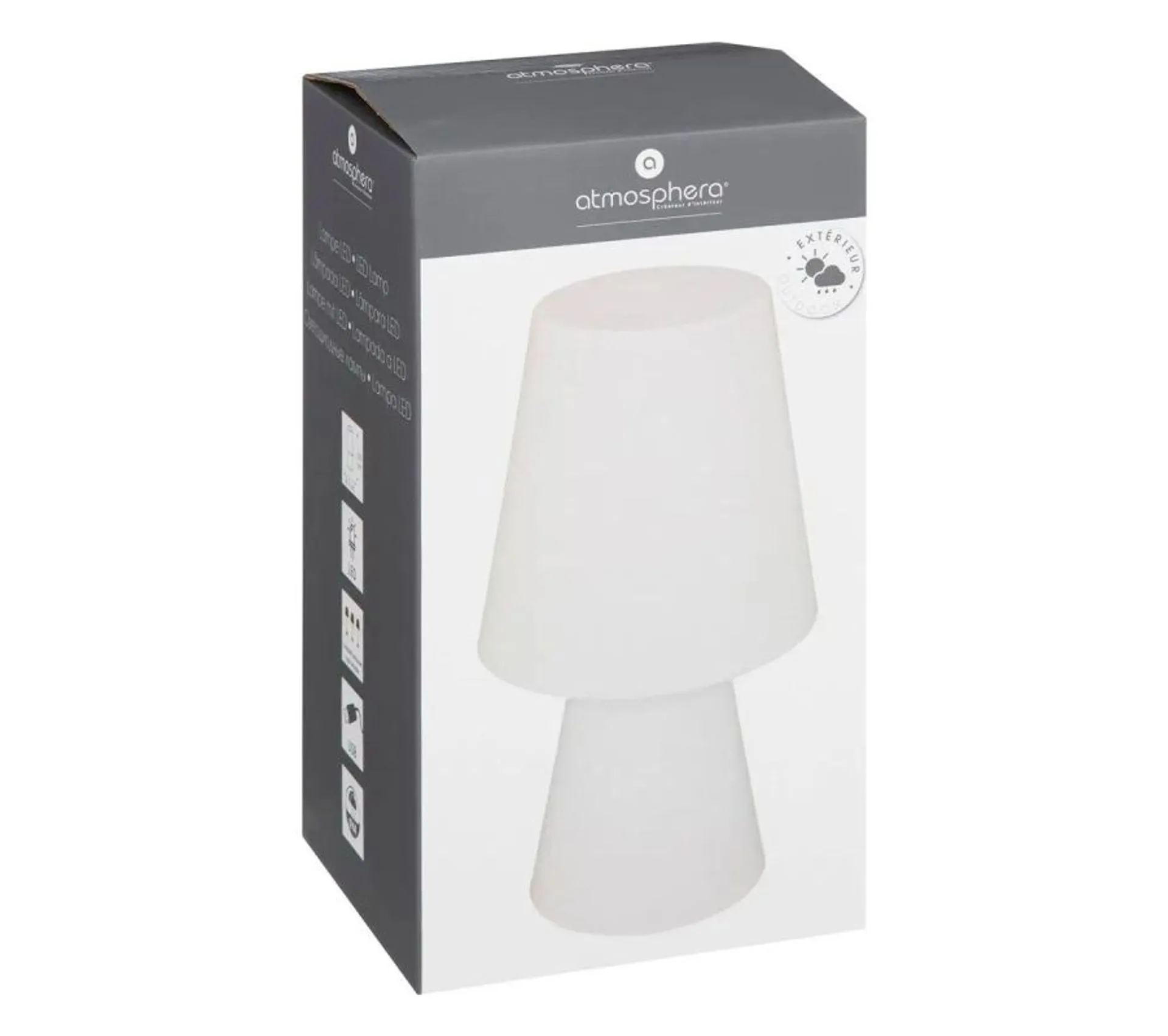 Lampe D'extérieur LED Blanc Froid D 17 X H 32.5 Cm