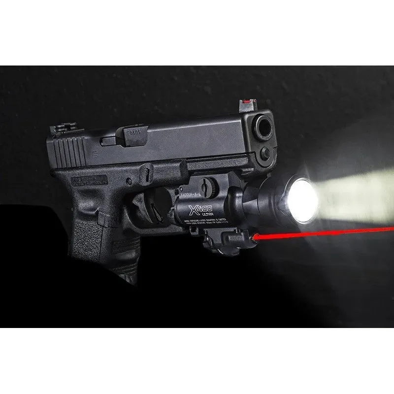 Lampe tactique X400UH Laser Rouge MASTERFIRE 1000 lumens