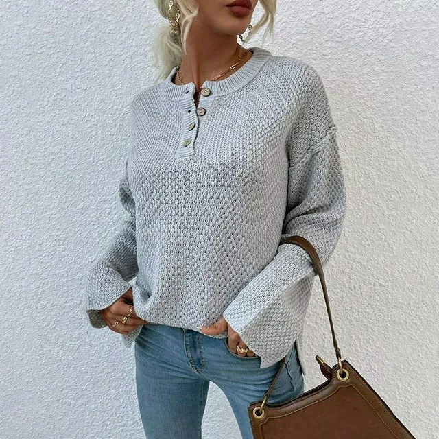 Mariana | Pull tricoté décontracté de couleur unie
