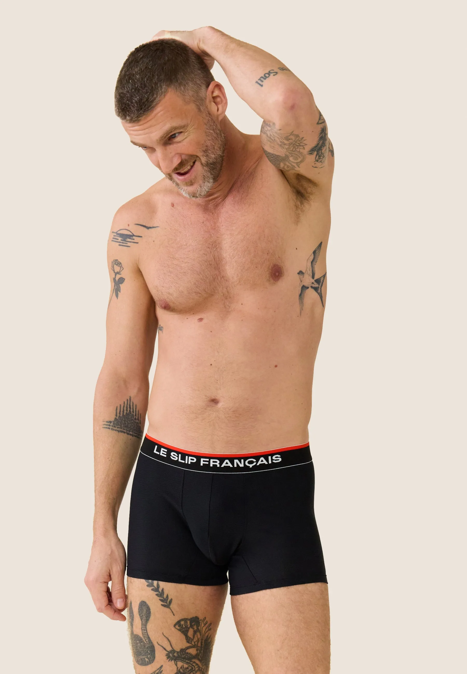 Pack Trio Boxer Guillaume Marine Noir Blanc