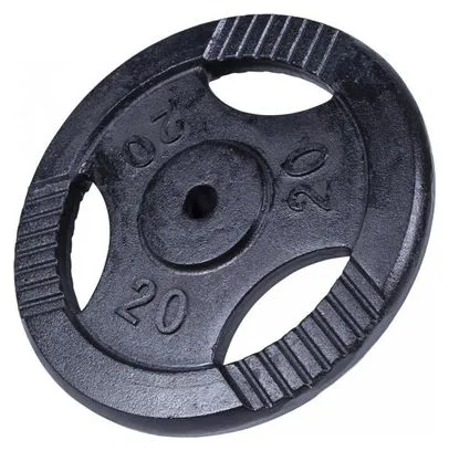 Poids disques en fonte - 31 mm - Noir - De 0 5 KG à 20 KG - Poids : 20 KG