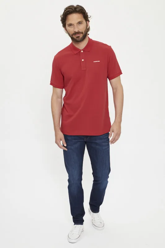 Polo slim Oluv rouge