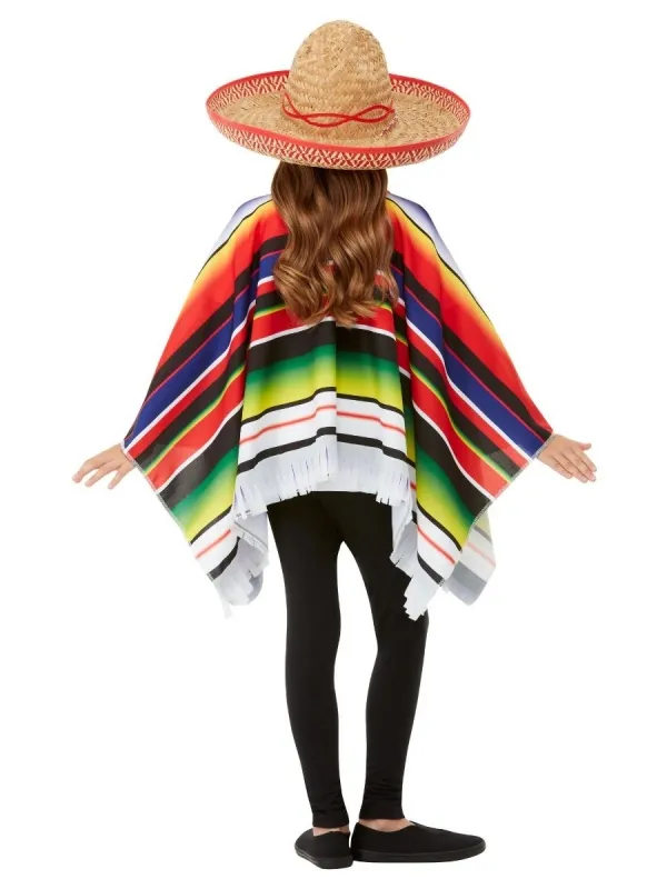 Poncho Mexicain enfant Multicolore