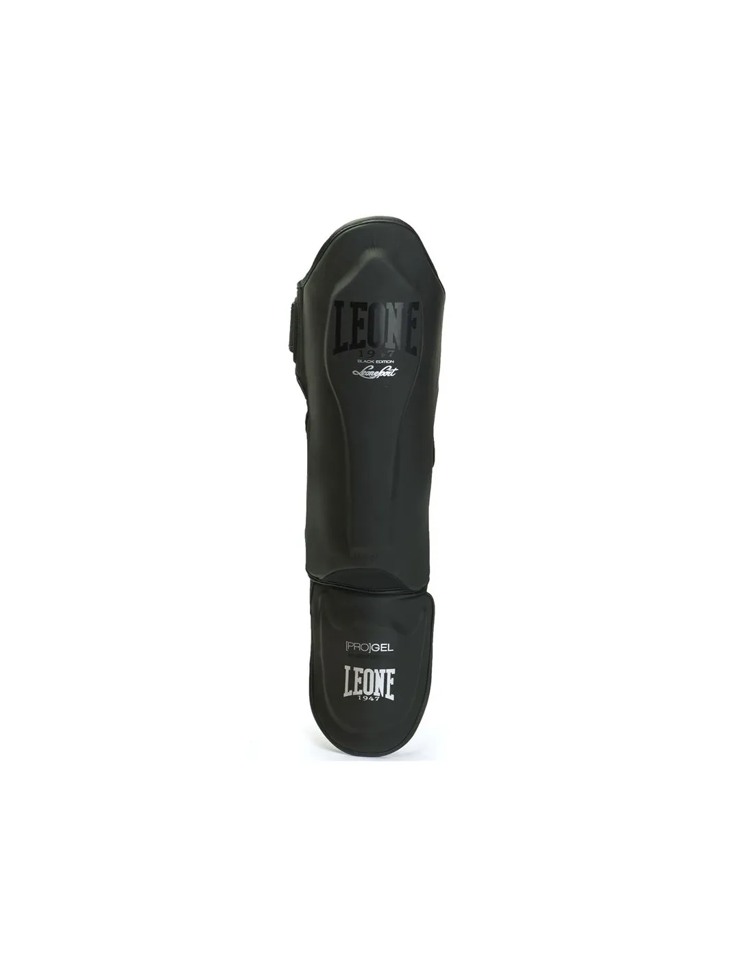 Protège-tibias de boxe Leone Black Edition Noir