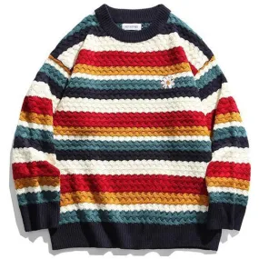 Pull année 70 femme marque