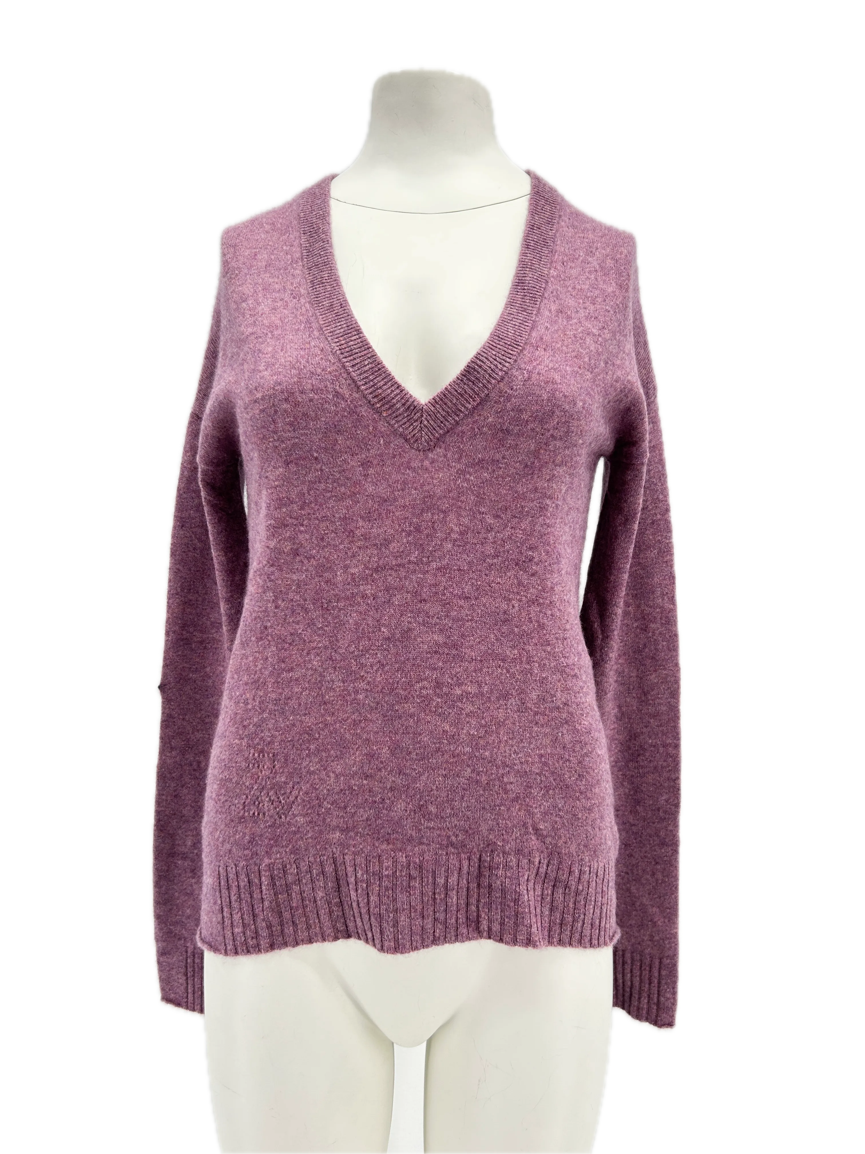 Pull en cachemire violet