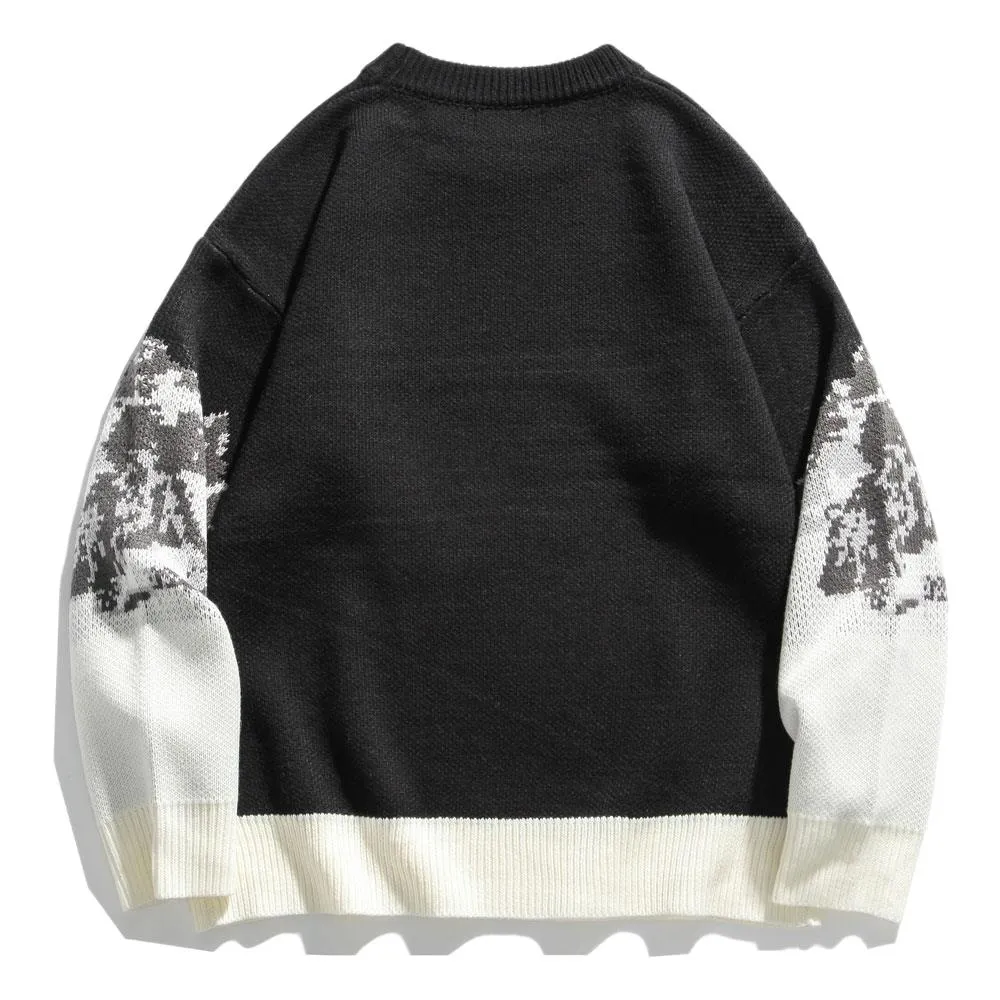 Pull femme neige année 70