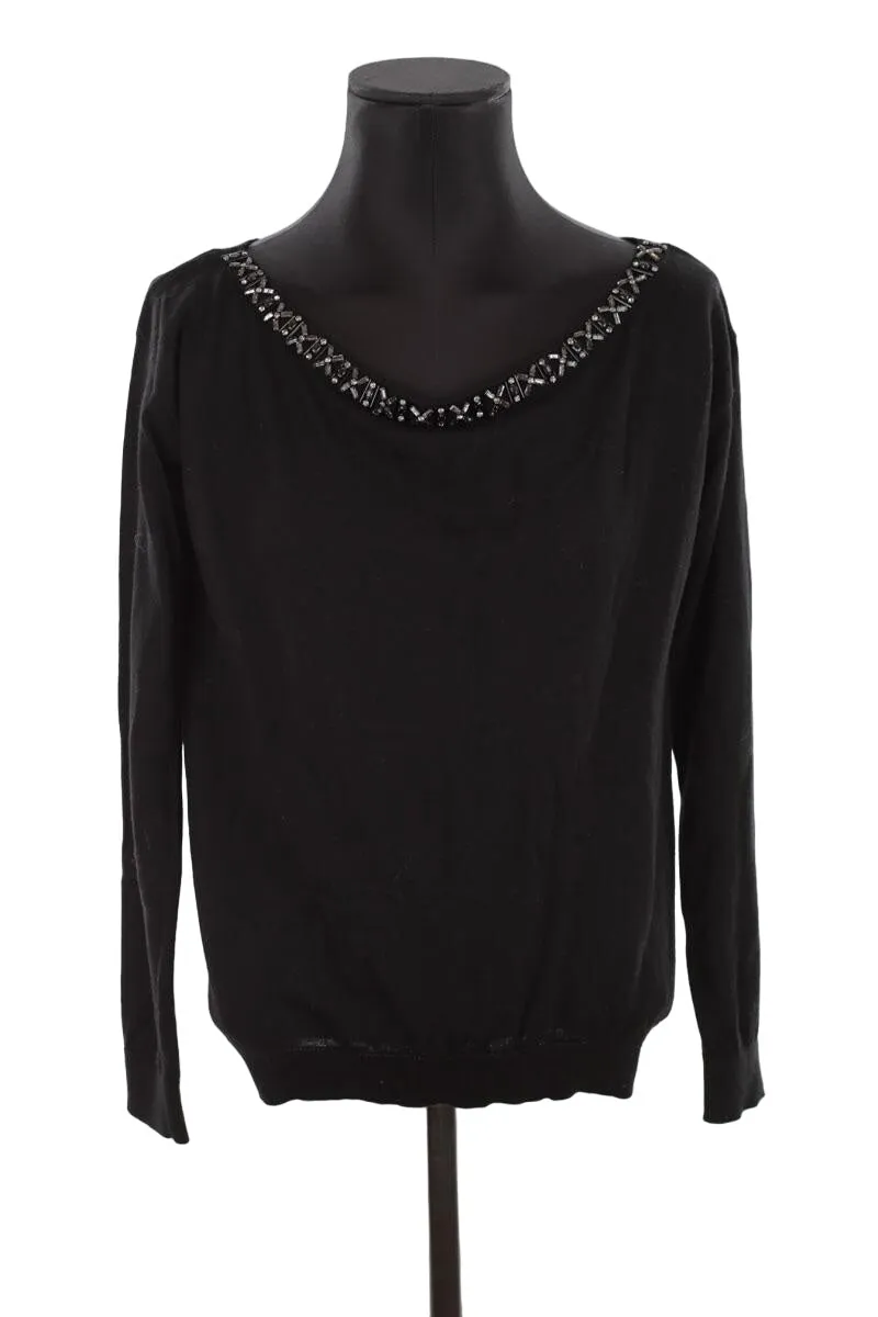 Pull-over en laine Liu Jo noir. Matière principale laine. Taille 40.