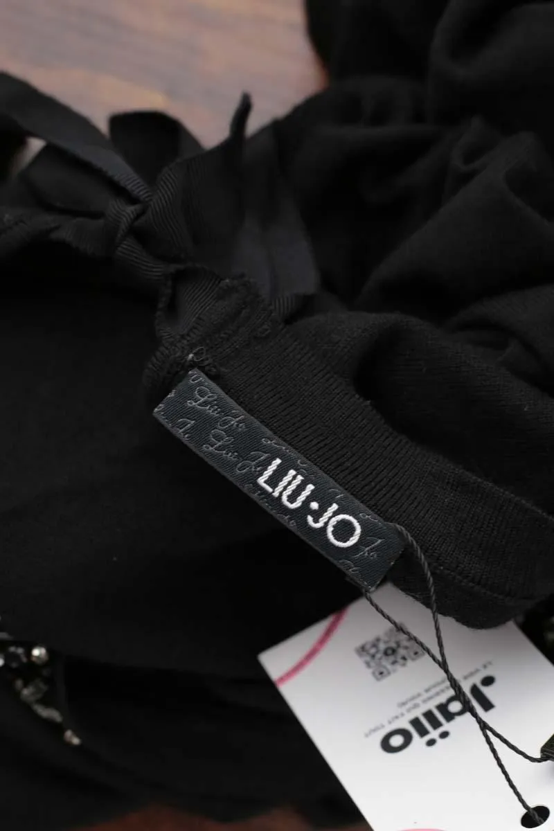 Pull-over en laine Liu Jo noir. Matière principale laine. Taille 40.