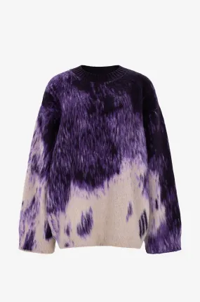Pull oversize duveteux Purple Shades