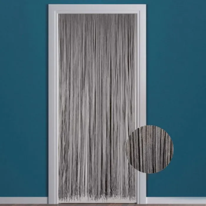 Rideau de porte Lasso, gris, 90 x 200 cm | MarketOnWeb