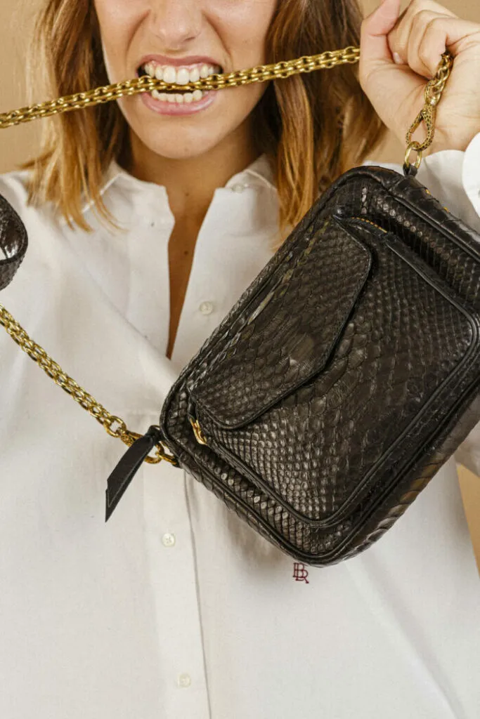 Sac Charly Noir Chaîne Or