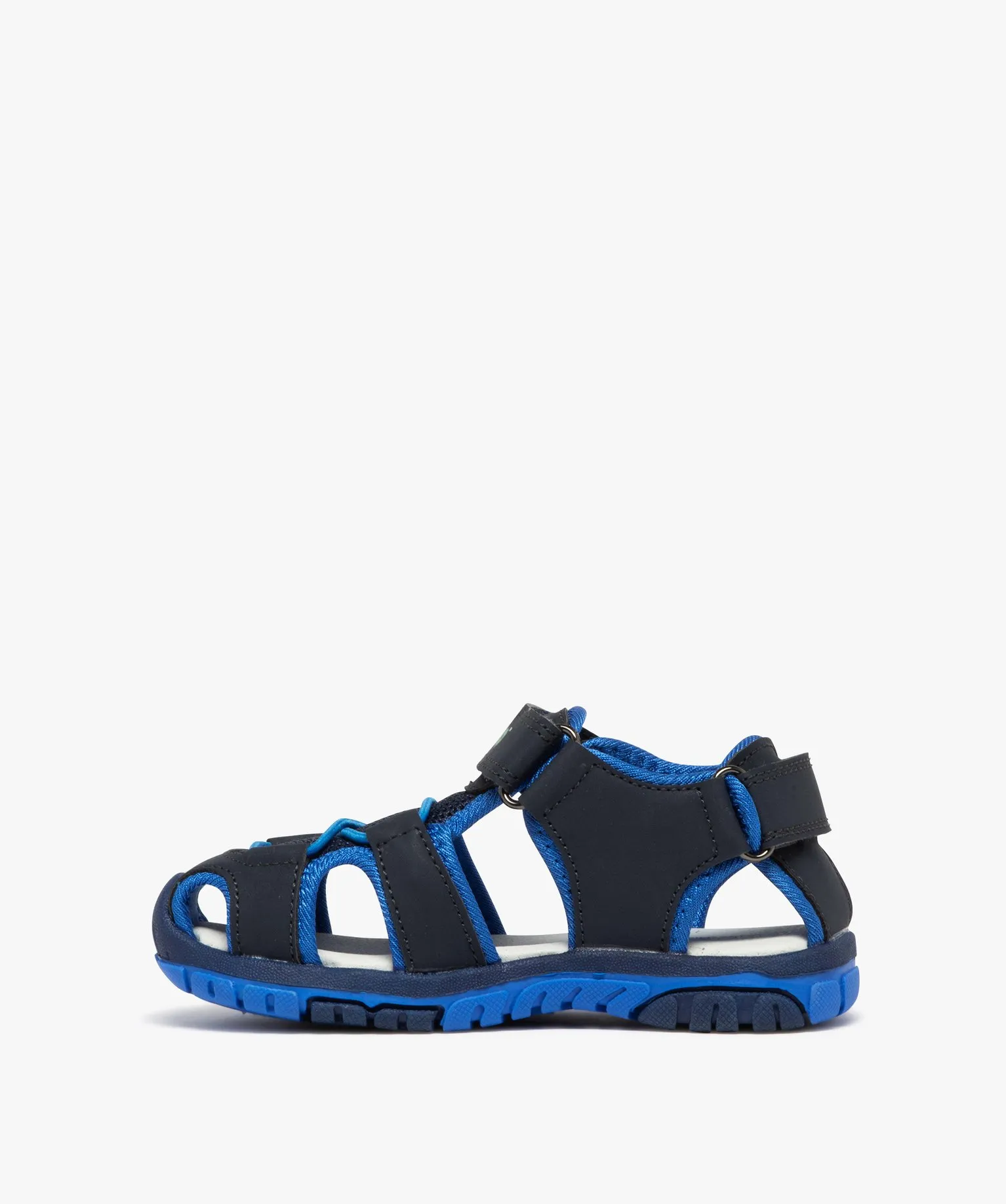Sandales garçon à talon et bout fermés avec lacets sportswear - Super Mario bleu fonce