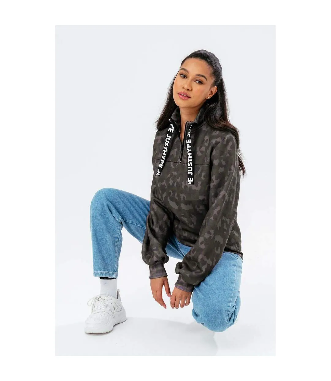 Sweat cat ava femme marron / marron foncé Hype