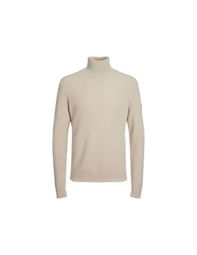Sweat Homme Jack & Jones Jcoclassic Waffle Knit Moonbeam