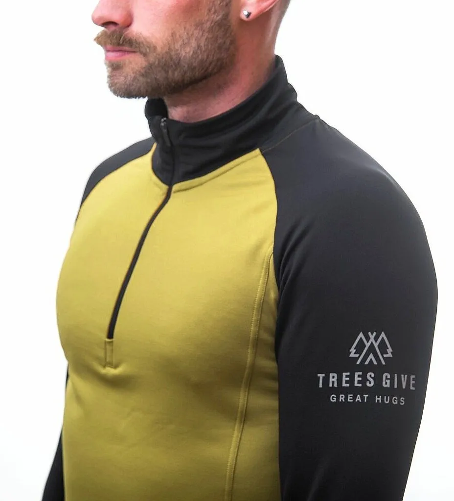 sweat-shirt Sensor Coolmax Thermo 1/4 Zip - Mustard/Black - men´s