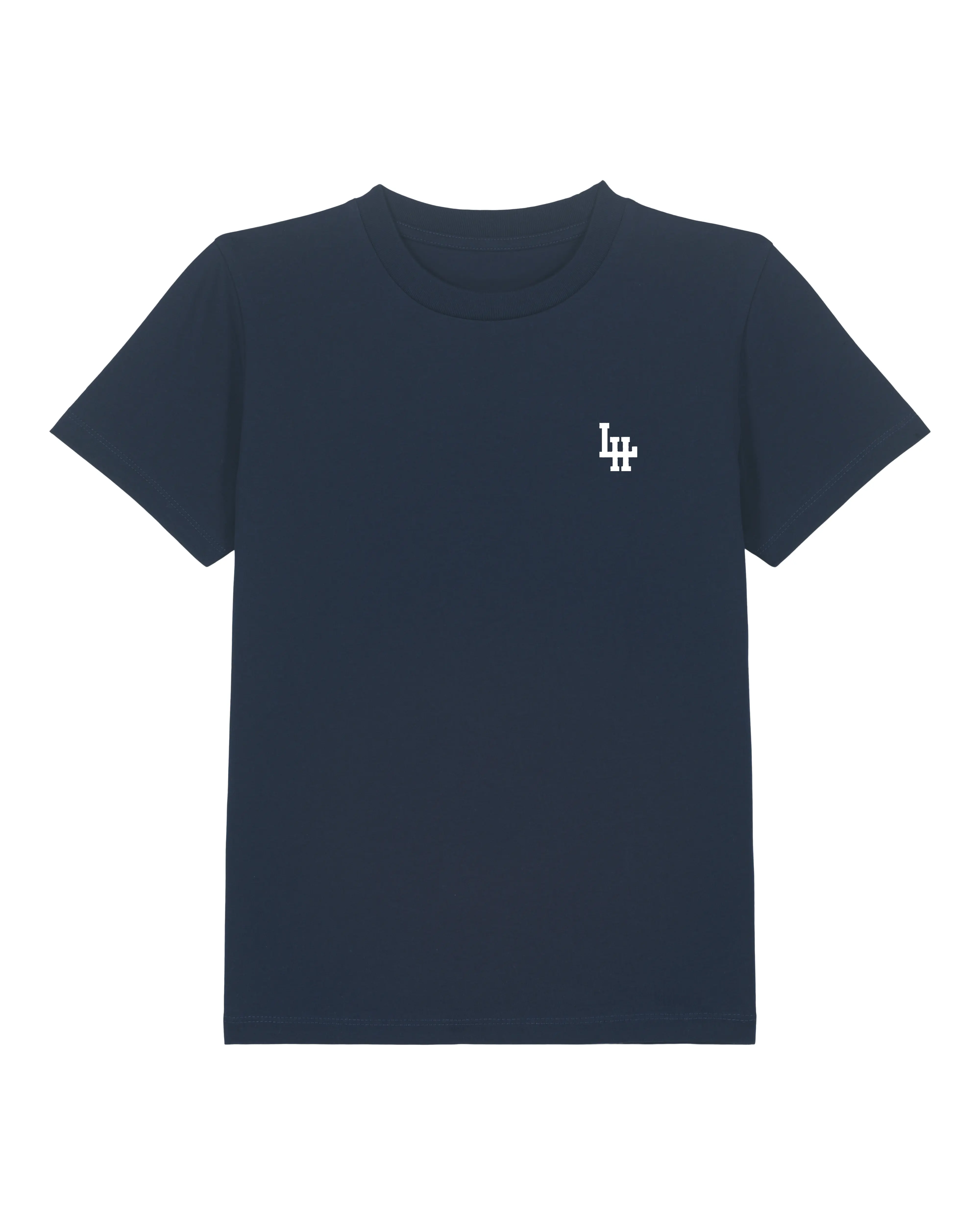 T-shirt Bio LH Kid Marine (Blanc brodé)
