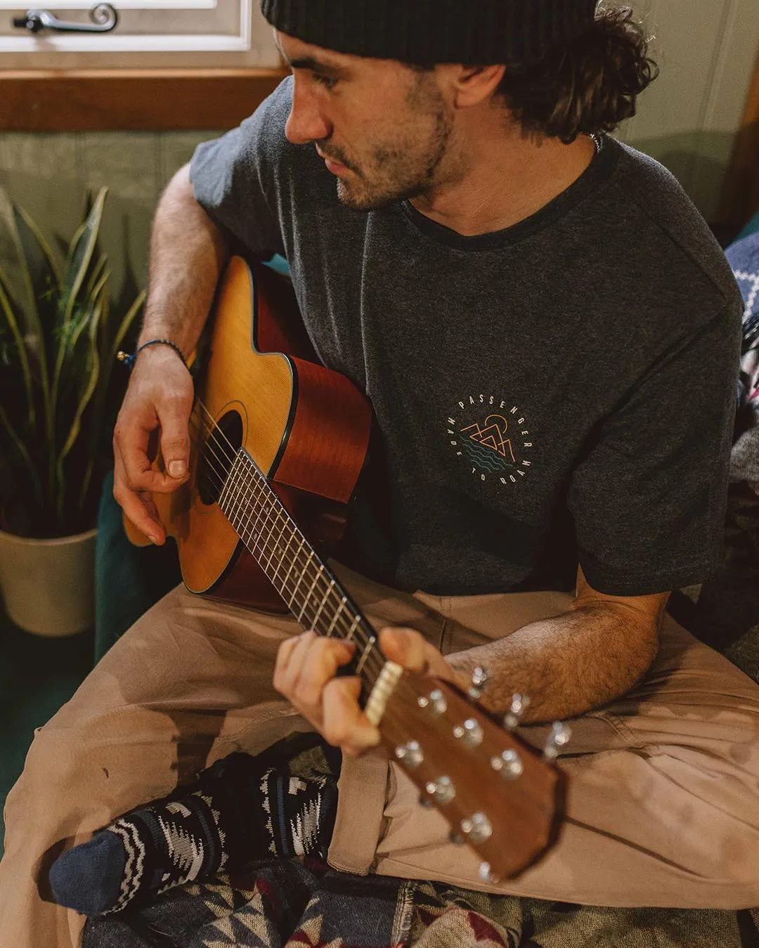 T-shirt Escapism - Charbon Chiné