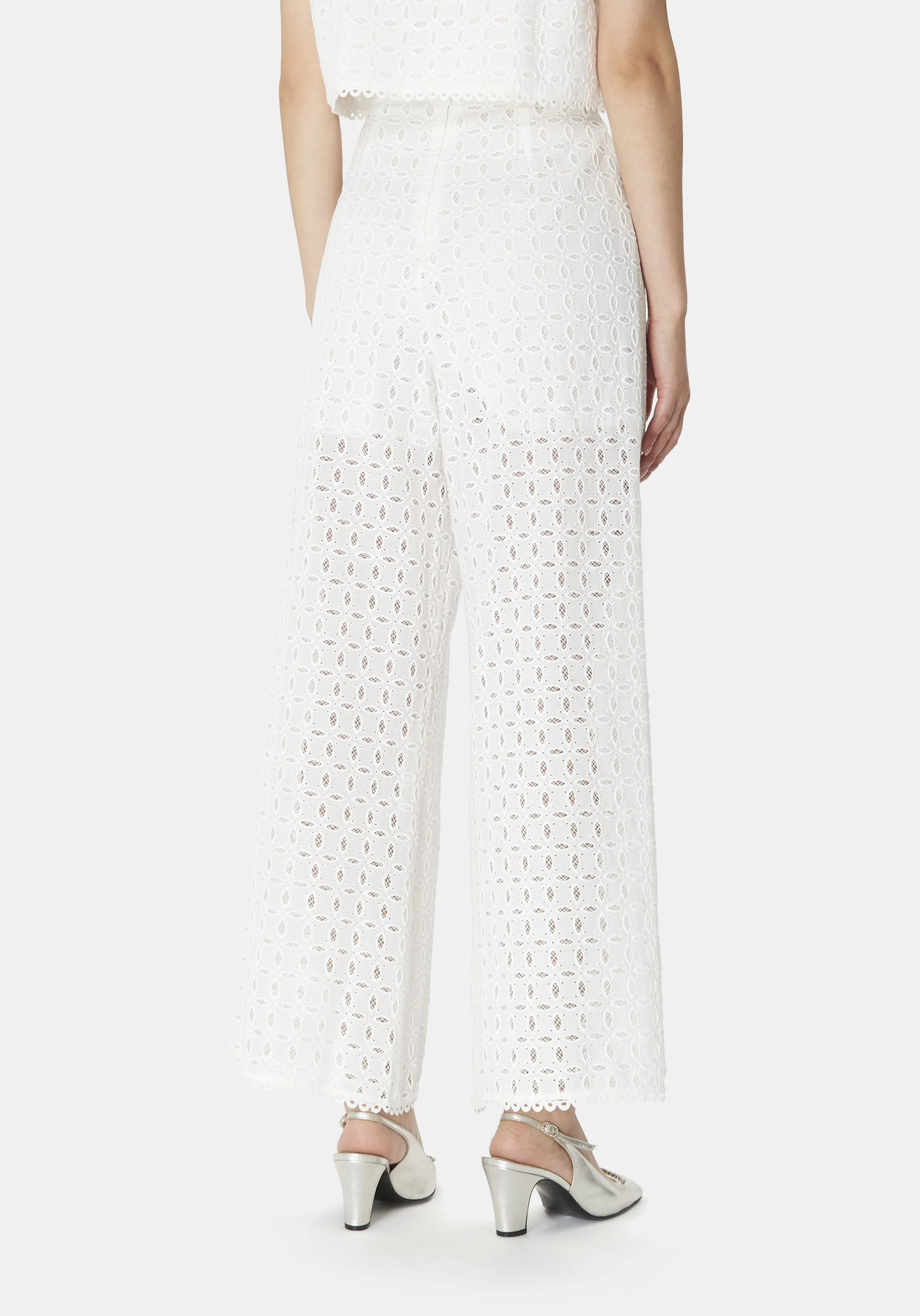 TARA JARMON  Pantalon largeclassique - paquita - Blanc