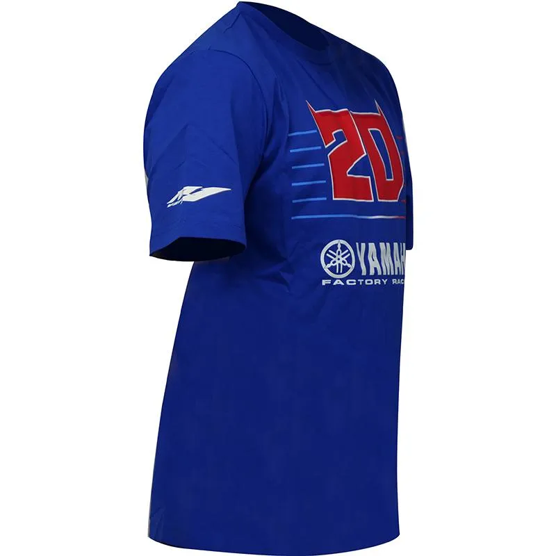 Tee-shirt TS BIG 20 YAMAHA Quartararo QUARTARARO bleu/rouge - MAXXESS.FR, T-Shirt