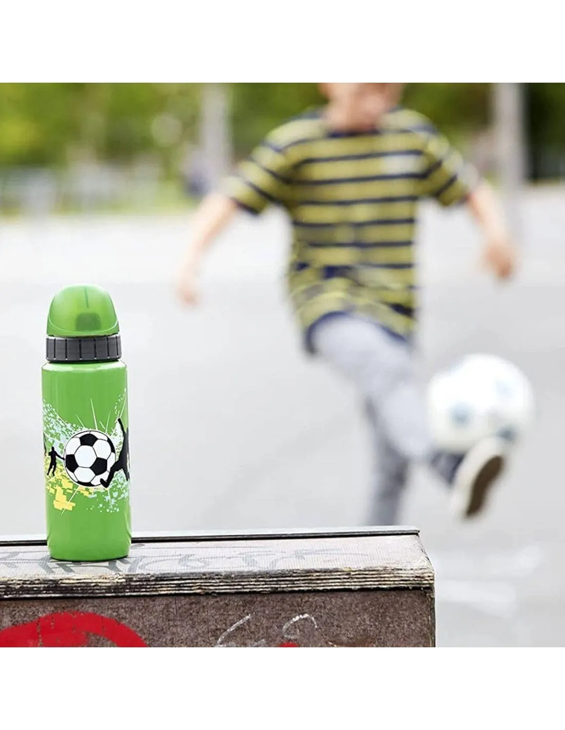 Tefal Drinks2go gourde inox Football Vert 600 ml